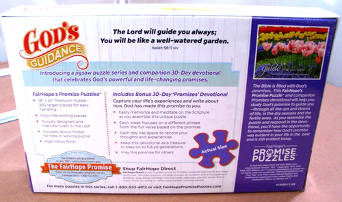 Puzzle God's Guidance The FairHope Promise 300 Pieces 11140 New Sealed 18 x 24 - Picture 2 of 7