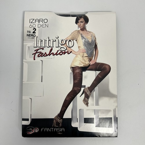 intrigo fashion 60 den ladies Nero tights So 2 Small NWT - Bild 1 von 2