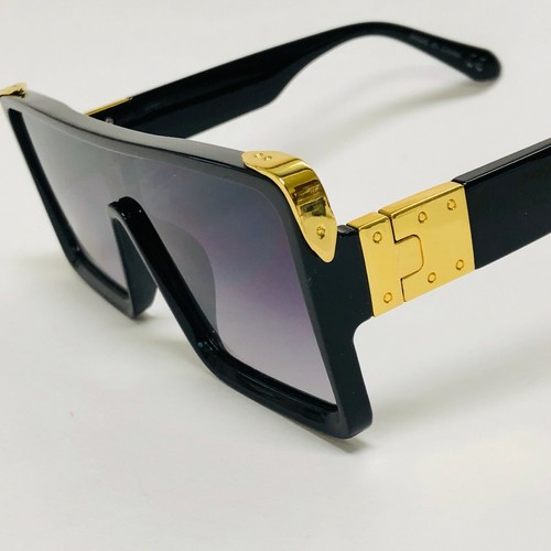 Oversized Sunglasses Designer Men Women Thick Frame Reggaeton Rapper Shades New - Picture 18 of 46