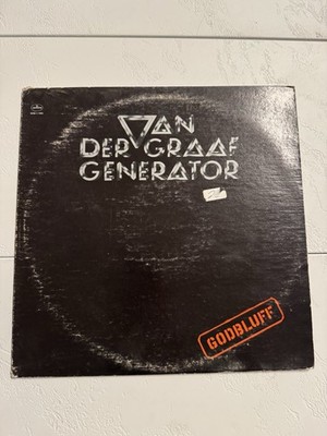 Van Der Graaf Generator Godbluff LP Promo Mercury SRM-1-1069 1975 W Lyric Insert