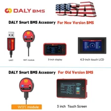 DALY Smart BMS Accessory LCD Display/Wifi Module/UART for New/Old Version BMS US