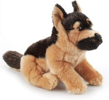 Pugsly Pug Plush Stuffed Animal Puppy Dog, 12 inches German Shepherd Dog 