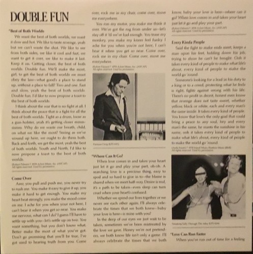 Robert Palmer - Double Fun (LP, Album) (Very Good Plus (VG+)) - Picture 3 of 5