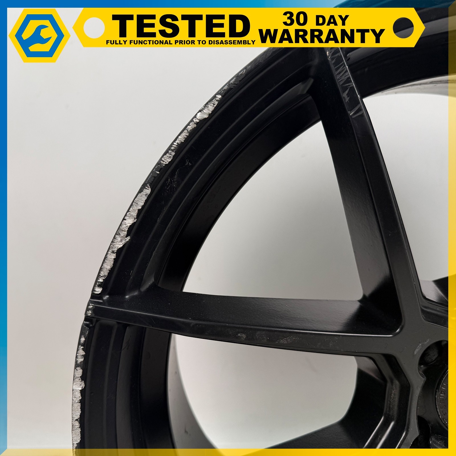 14-24 MASERATI GHIBLI 20 X 9J FRONT WHEEL RIM BLACK OEM