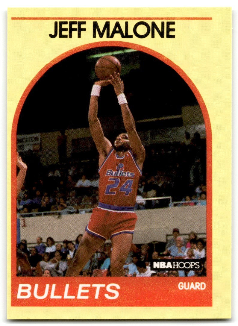 1989-90 Hoops 100 Superstars Jeff Malone Washington Bullets #97