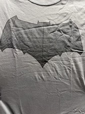 DC Batman vs Superman - BATMAN SYMBOL Grey Licensed T-Shirt