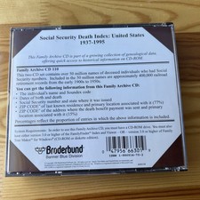 Family Tree Maker: World Family Tree 4 Cd Volume Set. Pre-1660 To Present  S.S.