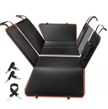 6-in-1 Leather Dog Backseat Extender Waterproof Pet Car Seat Protector SUV/Truck