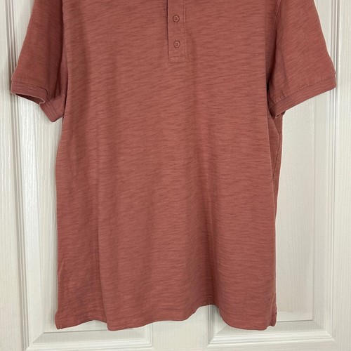Vince Herren Poloshirt Medium M Mauve Rosa Baumwolle Freizeit Kurzarm - Bild 3 von 13