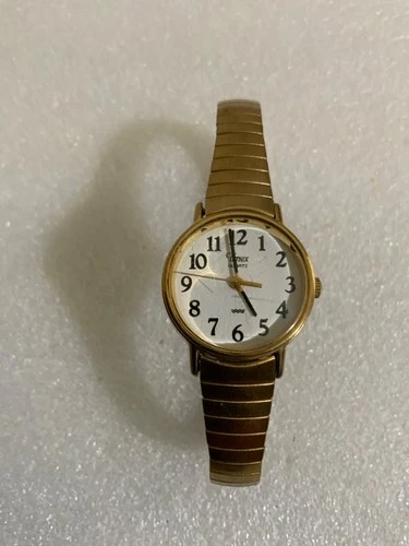 Vintage Timex Quartz Women’s Watch-New Battery-Works-#A3-Water Resistant
