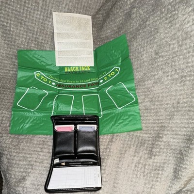 Blackjack Travel Set with Table Layout, Cards, Instructions, Score Pad, Pencil