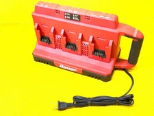 BAUER 58673 20-Volt 6-Port SEQUENTIAL CHARGER with DUAL USB PORTS 2105C-B