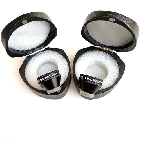 Set combinato lenti chirurgia laser iridectomia e capsulotomia oftalmica medica YAG - Foto 5 di 14