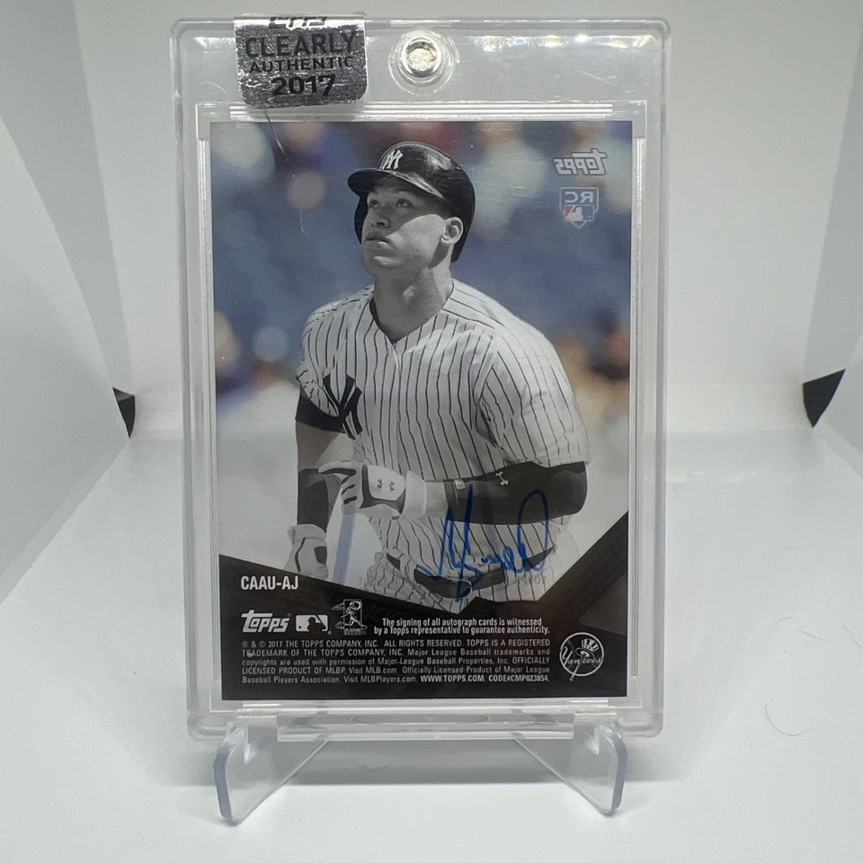 Aaron Judge 2017 Topps Clearly Authentic Rookie Auto #CAAU-AJ - Image 2 of 3