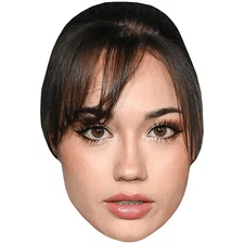 Sofia Gomez (Brown Hair) Celebrity Mask, Flat Card Face, Fancy Dress Mask