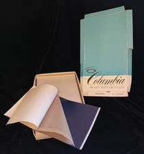 Vintage Columbia Mimeograph Paper 8.5x14 Ready Master Units Copy Purple Typewrit
