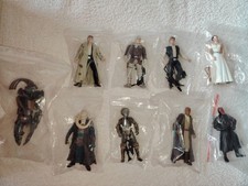 Star Wars 9 X Loose Figures. Han, Leia, Bib Fortuna, 4-LOM, Mace, Maul & Droid. 