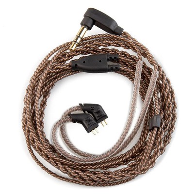 e Cable, 4 Core High-Purity Copper Twisted IEMs Replacement Cable, Earbud Headph