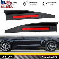 2pcs Car Side Skirts Extension Winglet Bumper For Ford Mustang Roush 2015-2025