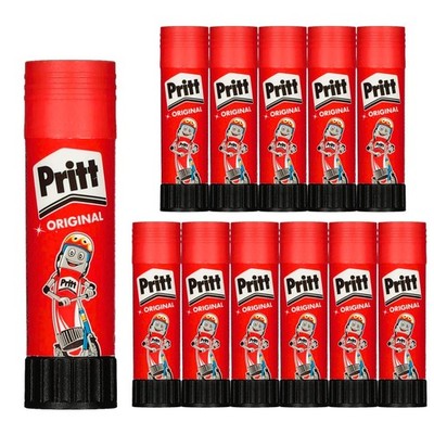 Pritt Klebestift Stick 12x 43 g   Alleskleber, lösemittelfrei & auswaschbar