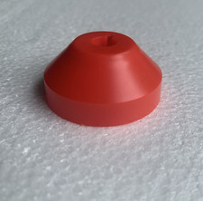 Record Adapter Dome 7" Vinyl Single Middle Jukebox 45rpm Centre Spindle RED