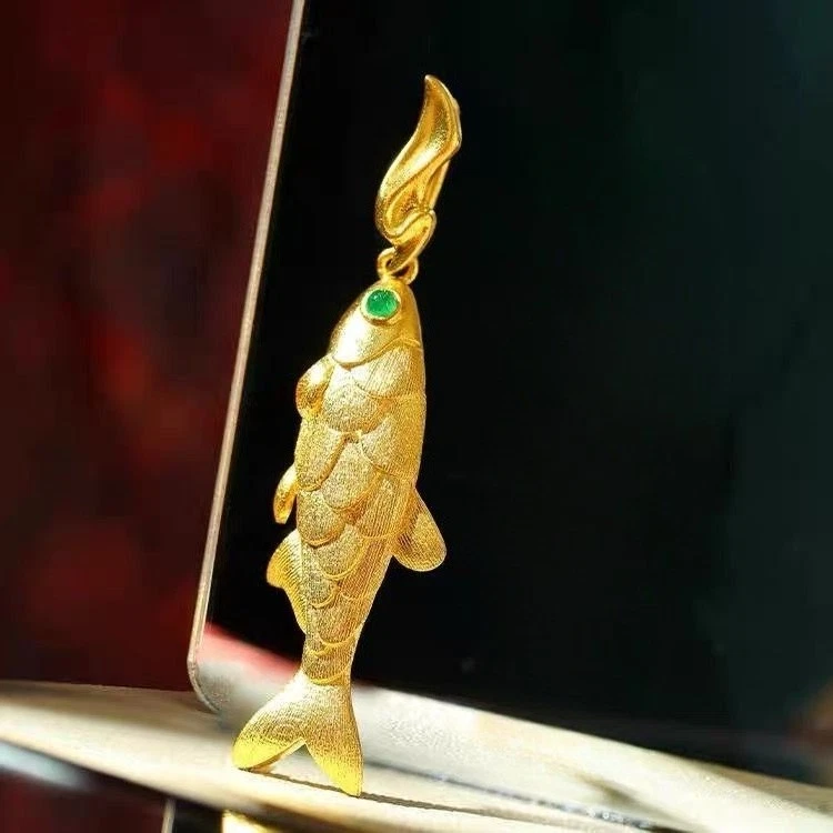 ヴィンテージ　14K　14金　ゴールド　魚チャーム　ジュエリー gold fish charm products for sale | eBay