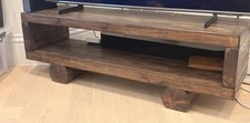Solid Walnut Wood TV Stand By Rustic Furnitures Handmade