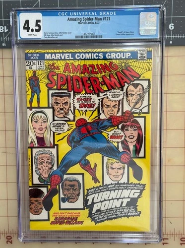 Amazing Spider-Man 121 CGC 4.5 VG+ Death of Gwen Stacy - GREAT BOOK