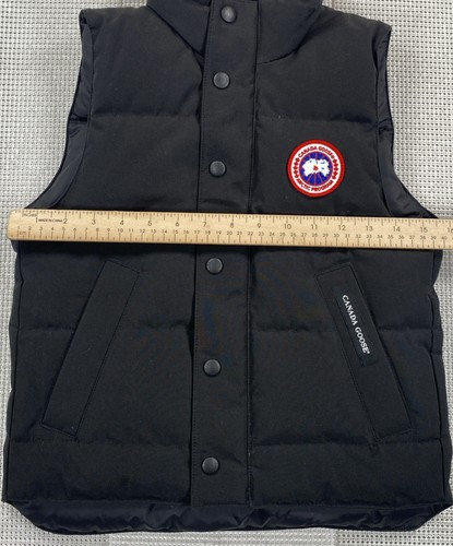 CANADA GOOSE Vanier Down Vest Full Zip Black Kids Small (7-8) - Picture 4 of 9