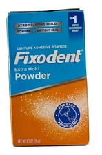 Fixodent Extra Hold Denture Adhesive Powder - 2.7 oz - Ex: 1/28