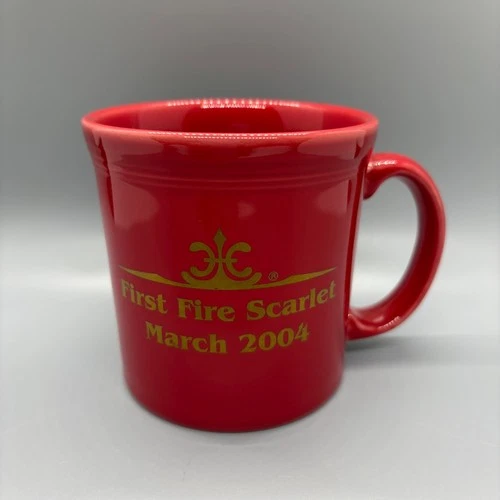 Fiesta First Fire Scarlet 2004 Java Mug | Fiestaware Coffee Cup Ornament HLCCA