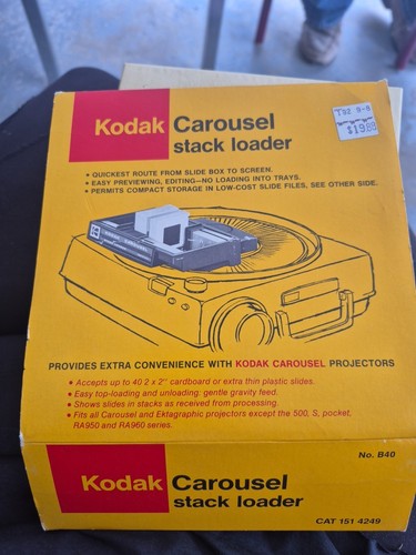 VTG KODAK CAROUSEL STACK LOADER B40- 151 4249 IN THE BOX IN GREAT CONDITION