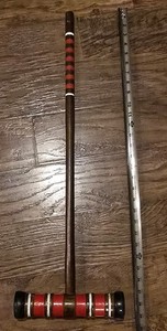 Vintage 29 Inch Red Stripped Wooden Croquet Mallet Replacement 