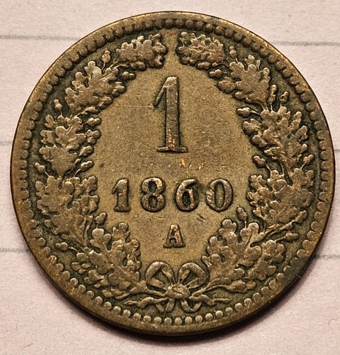 Austria, Empire 1860-A Copper 1 Kreuzer. Franz Joseph I. KM# 2186
