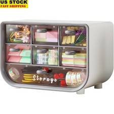 Mini Drawer Organizer 7 Compartment Storage Stationery Makeup Essentials New