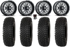 ITP Momentum 15" Wheels Milled 33" Roctane ST Tires Kawasaki Mule Pro FXT KRX /