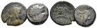 FITZ 2 GREEK Bronze Coins @EVS1022
