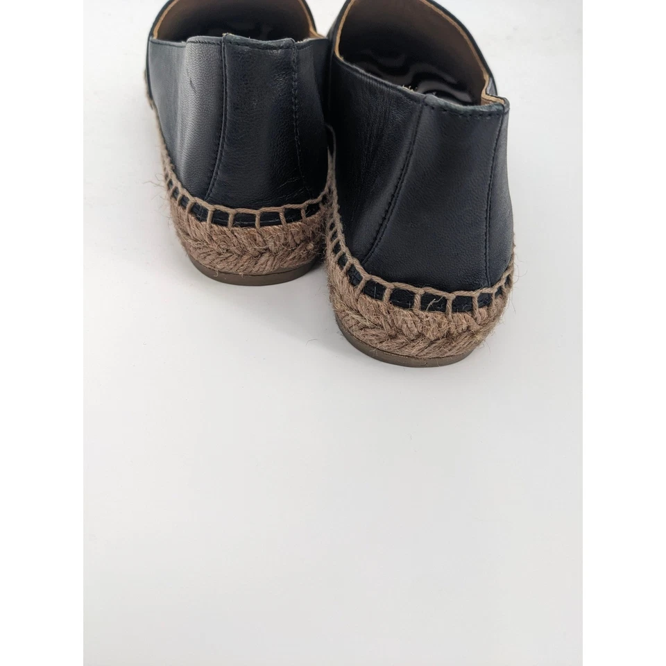 Aquatalia Zapatos Mujer 7 Mocasines Negros Cuero Alpargata Sin Cordones Cómodos Informales Foto 4 de 4