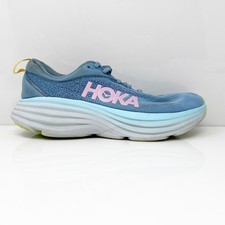 Hoka One One Womens Bondi 8 1127952 SSK Blue Running Shoes Sneakers Size 9 B