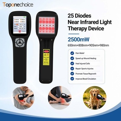 Rechargeable FourWave LLLT Laser Therapy Machine Joint Muscle Pain Relief Humans