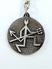 SCHLÜSSELANHÄNGER - Diablotin SATAM - Benzinpumpen - Vintage Metall 60er Jahre