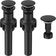 Bathroom Sink Drain with Overflow, Universal Bathroom Sink Stopper for Bathroom