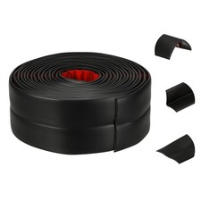 Wall Corner Protector, 1.6 in x 10 ft Peel and Stick Molding Trim, Black