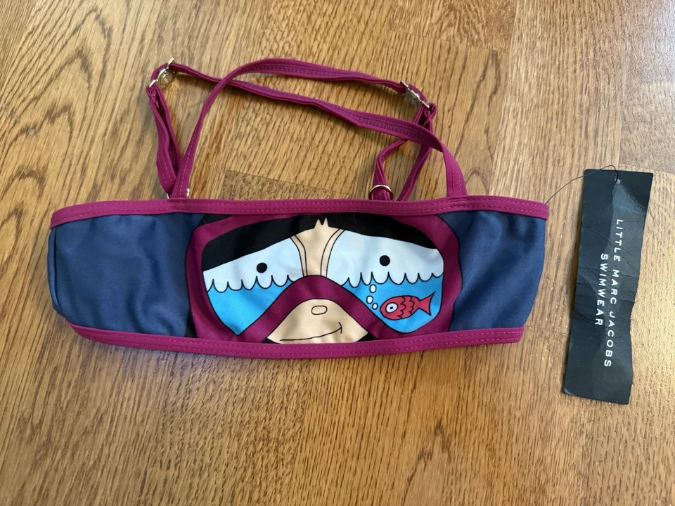 Brand New Little Marc Jacobs Girls Toddler 2 Pieces Bikini Swimsuit Set Size 4 - Image 3 of 4