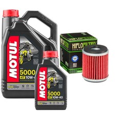 XT250 5C1 Motul 5000 10w40 5L Oil Filter Kit Yamaha XT 250 2008 8.00 per litre
