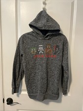 Star Wars Pullover Hoodie Sweatshirt Youth Boys Size L Large Mad Engine Gray
