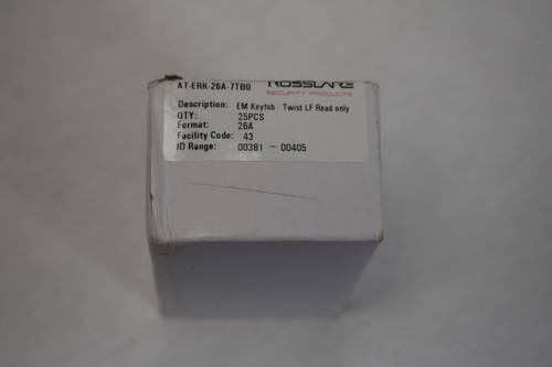 Rosslare Security Products EM Llavero Twist LF Solo lectura 26A 24S0030 Paquete de 25 - Imagen 3 de 8