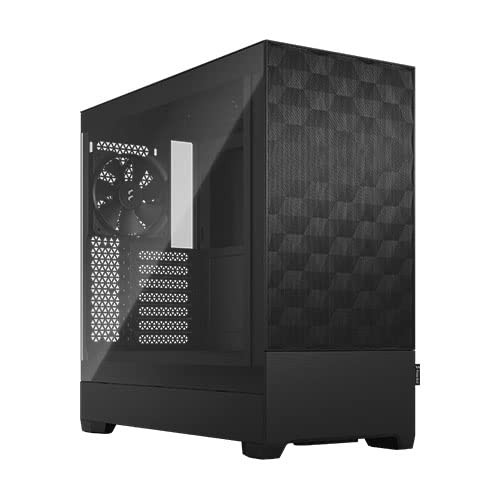 Fractal Design Pop Air Black Tg Gaming Case W/ Clear Glass Window Atx Hexagonal - Picture 3 of 3