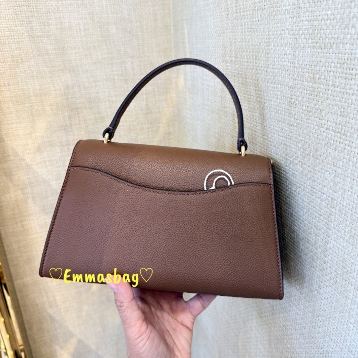 nyalon Tory Burch Britten Top Handle Crossbody 175616 $500 Forest Brown