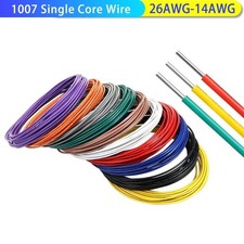 UL1007 Single Core Single Strand Cable 18AWG~26AWG Tinned Copper Electronic Wire
